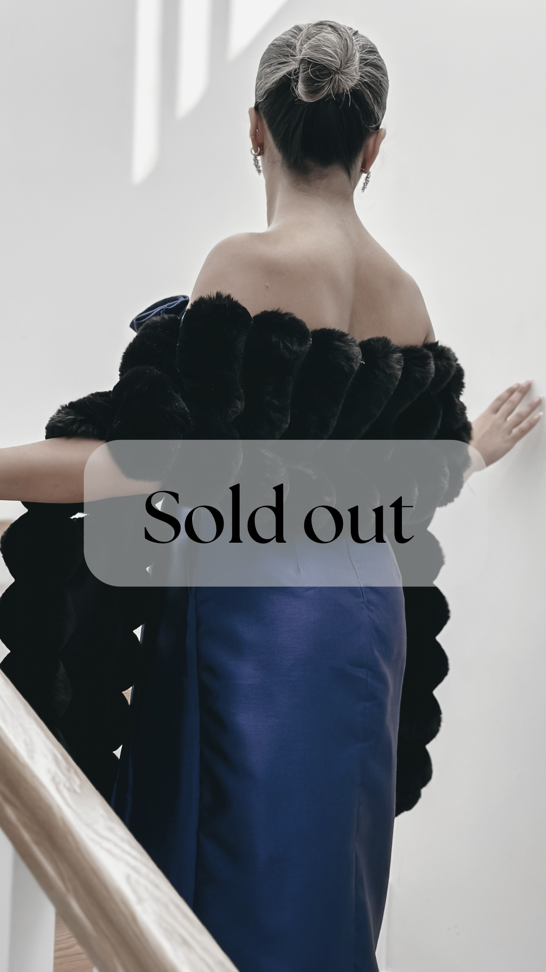 Black Fur scarf | سكارف فرو أسود